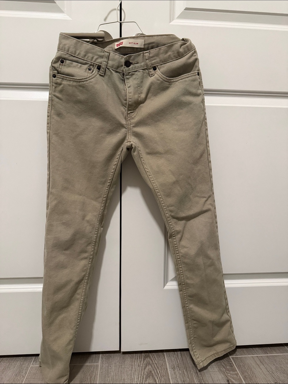 Levi's Boys Slim Jeans in Light Khaki